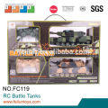 Nuevo 29 cm militares combatir infrarrojo de juguete rc modelo tanque de batalla rc de Disparos